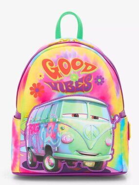 Loungefly Disney Pixar Cars Fillmore Tie-Dye Min Backpack -Exclusive